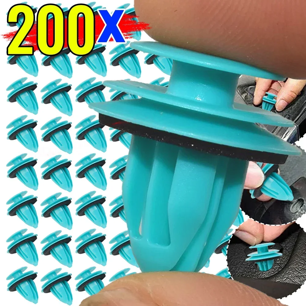 200-20pcs Green Nylon Retaining Clip for Toyota Bumper Door Buckle Car Interior Accessories Auto Vehicle Retainer Fastener Rivet