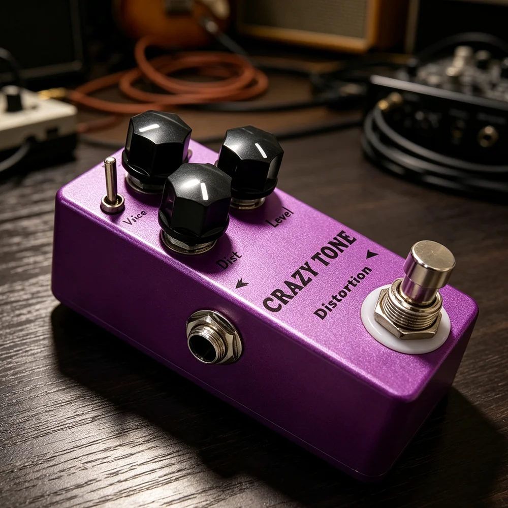 MOSKY Crazy Tone RIOT Distortion Mini Guitar Single Effect Pedal True Bypass