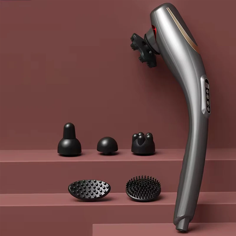 Rechargeable Hand Held Deep Massager Muscles Neck Cordless Electric Body Massage Deep Tissue Back Massager