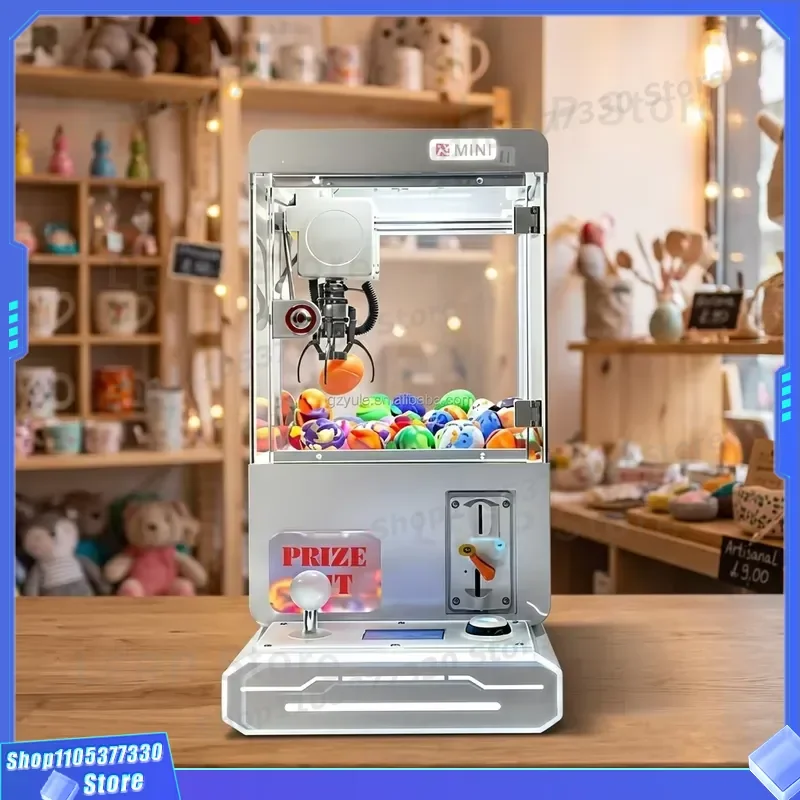 Mini Scratch Card Machine Toy With Reader For Kids Small Doll Claw Game Model Children Gift Novelty Arcade Simulation Play