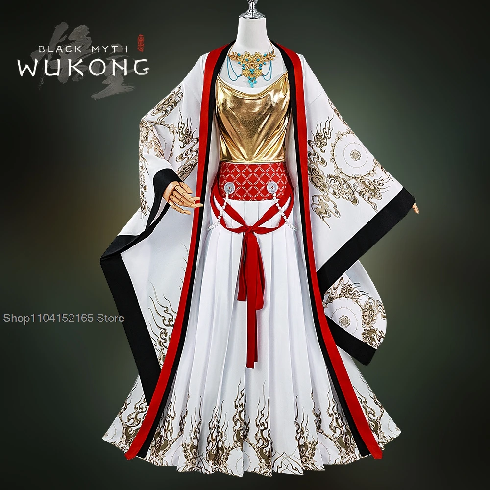 Black Myth: Wukong Adult Costume Raksasi Halloween Woman Women Costumes Hallowen Women's Cosplay Adults Anime Fantasy Wig