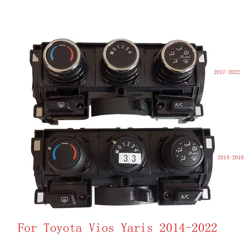 

Air conditioning control switch panel button knob adjuster For Toyota Vios Yaris 2014-2022