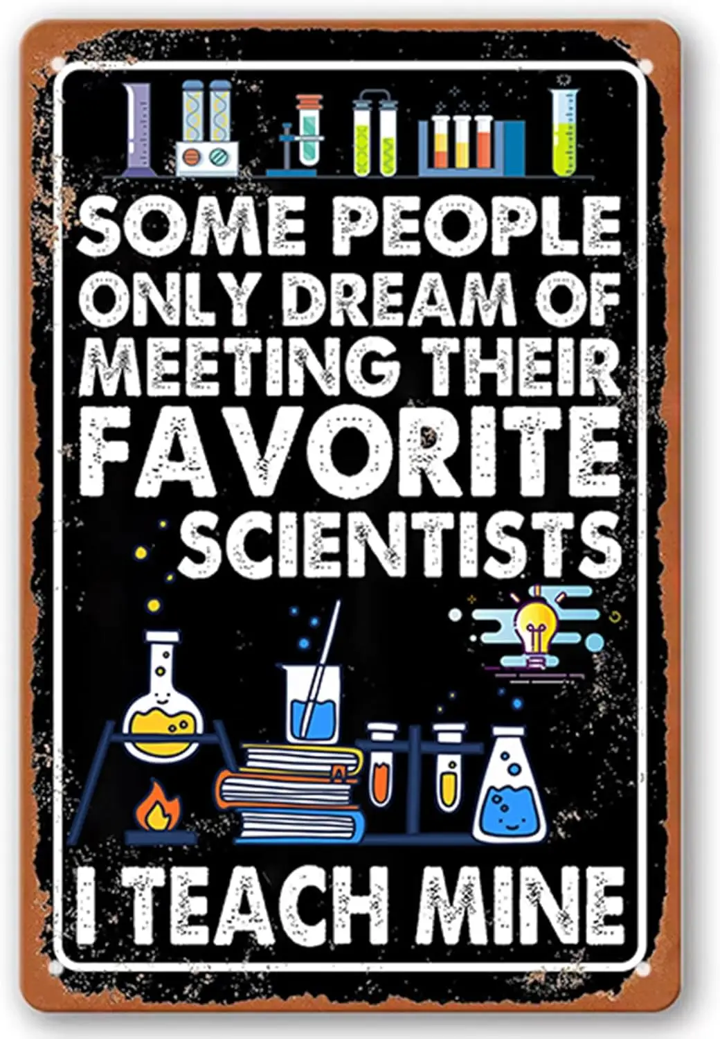 Funny Science Classroom Decor Science Party Decorations Metal Tin Sign Science Teacher Gifts Posters Chemistry Gifts Signs So