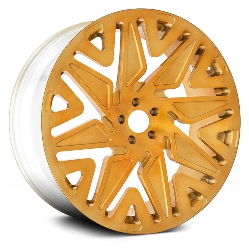 Customized Gold Forged Aluminum Alloy Car Wheel Rim 17 18 19 20 21 22 Inch PCD 5x114.3 5x120 5x112 for Benz  3 X Y