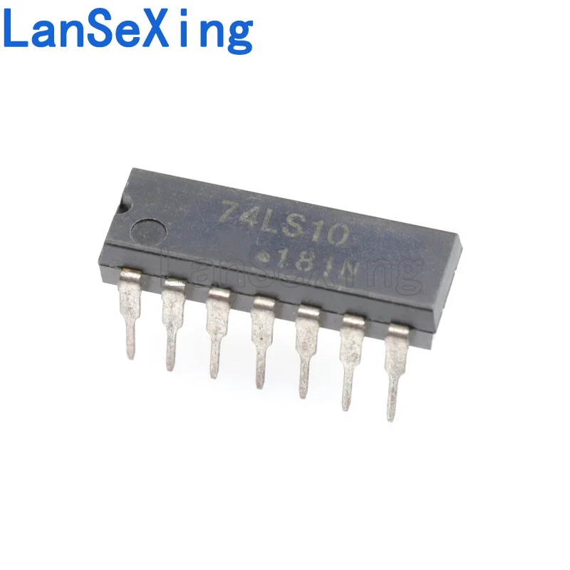 Direct insertion HD74LS10P SN74LS10N 74LS10 three input 3 NAND gate DIP-14 logic chip