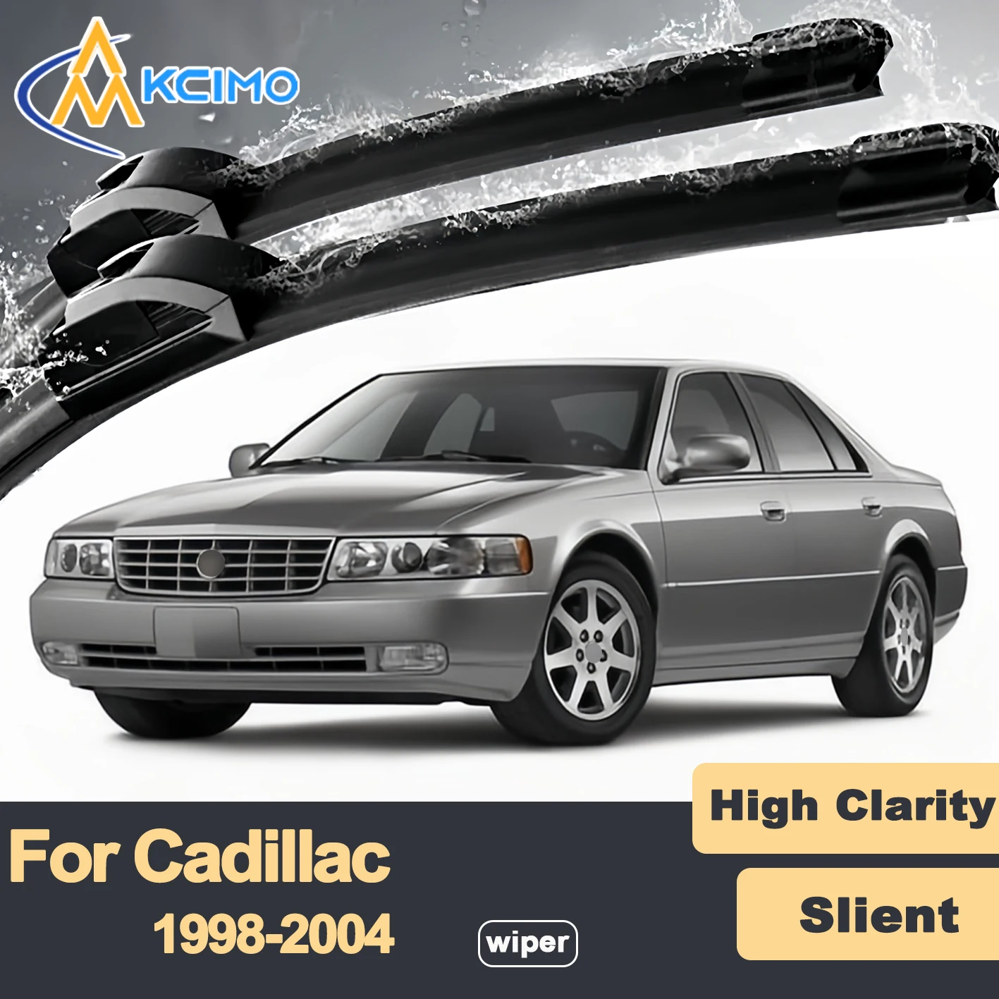 

Premium Rubber Durable Silent Windshield Wiper Blades 2pcs for Cadillac Seville 1998-2004 Front Wiper Blades Set