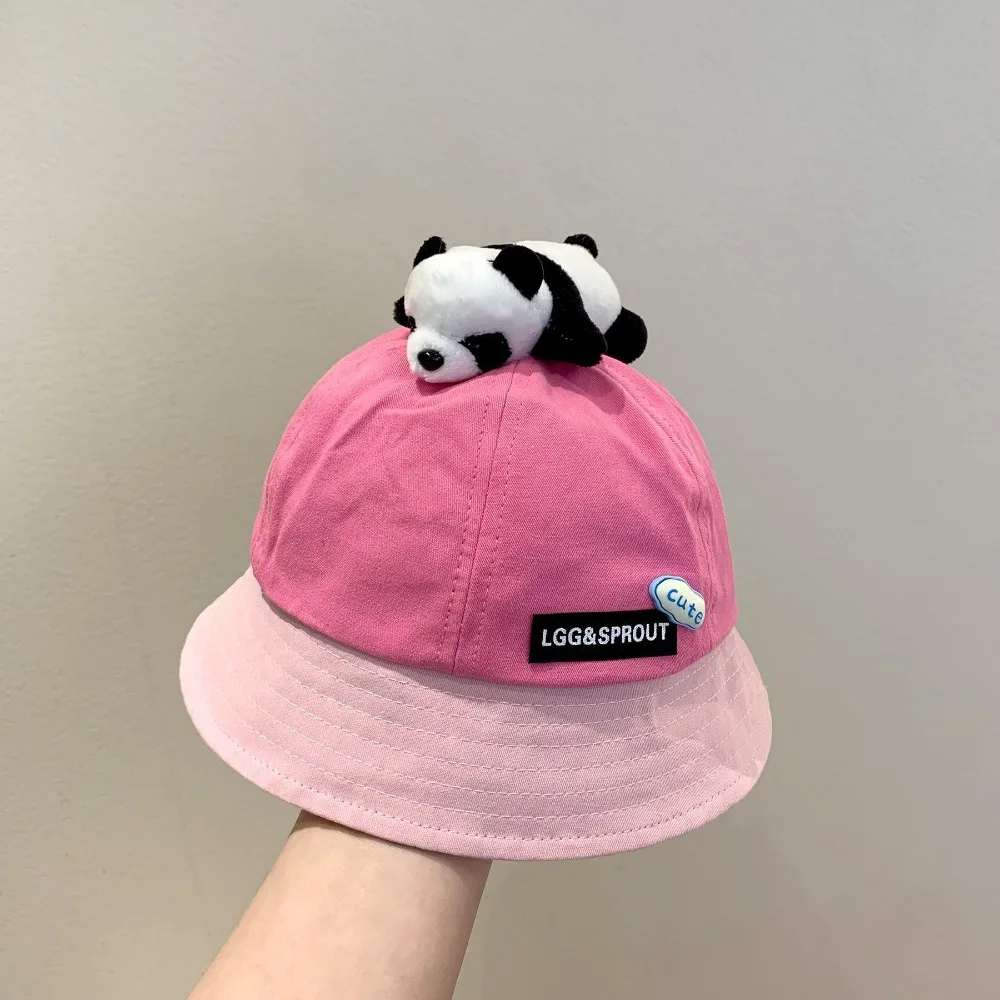 

Spring Summer Cute Panda Bucket Hat Baby Boys Girls Fisherman Cap Outdoor Children Sun Hat for Toddler