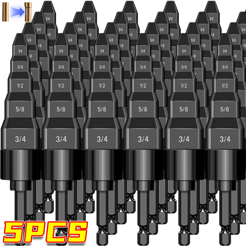 

5 in 1 Pipe Expansion Drill Copper Tube Expander Air Conditioner Copper Pipe Swaging Tool Electric Flaring Tool 6/9/12/16/19mm