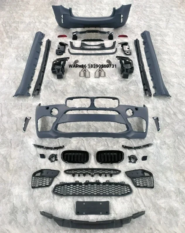 

Body Kit for X6 F16 2014-2019 Upgraded X6M Kit 1:1 Front and Rear Bumper Side Skirt Accessories Brand New