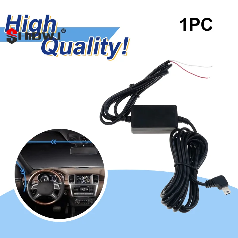 Micro USB Port Wire Cable Car Charger Kit Mini USB Step-down Cable 12v To 5v For Camera Recorder DVR Exclusive Power Supply Box