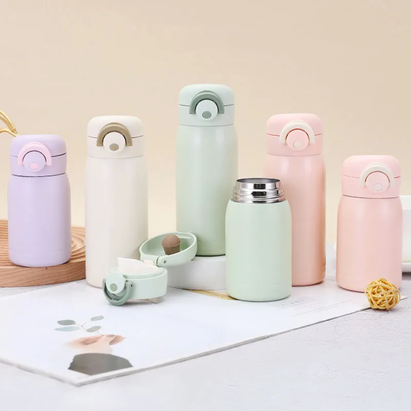 200ML/350ML Mini Thermos Tasse Kleine Kapazität Vakuum Flasche Edelstahl Tasche Tasse Kaffee Becher Kinder Isolierte heißer Wasser Flasche