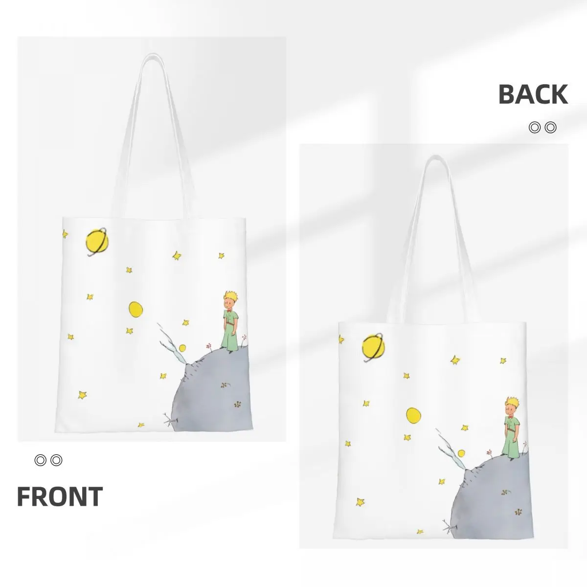 Women Men The Little Prince Tote Bags Large Capacity Le Petit Prince Shopping Bag for Ladies Handbags