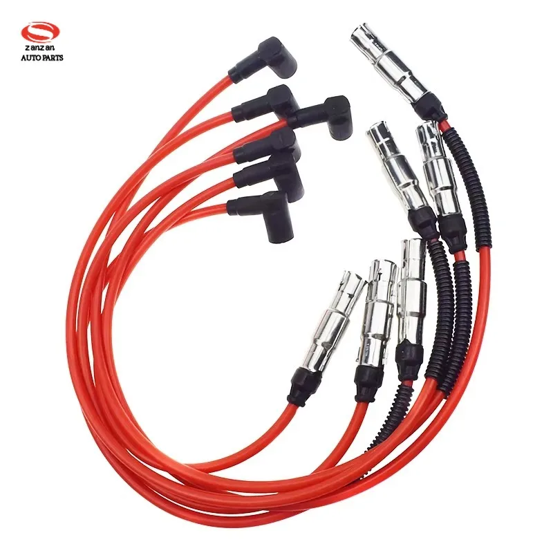 

6 шт. 021998031 021998031A 021998031D комплект кабелей для свечей зажигания 430NC для VW Golf Jetta Passat VR6 1993-1999 2.8L-V6