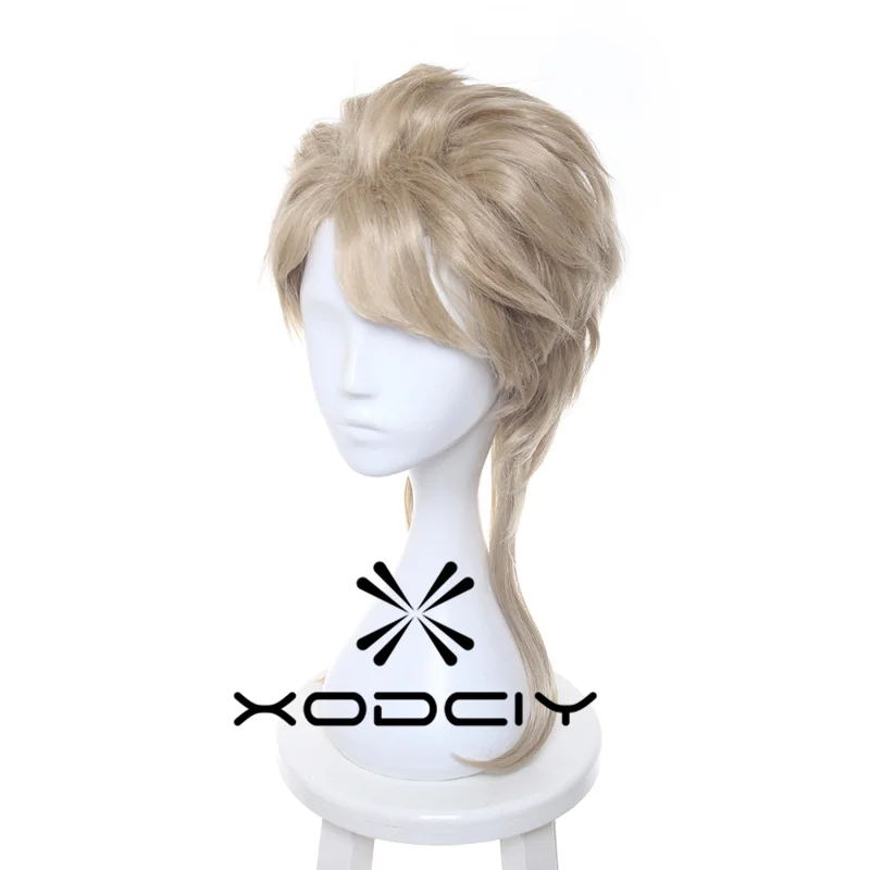 Dio Brando Cosplay Wig Jojo Bizarre AdventureHeat Blonde  Resistant Synthetic Hair Wigs + Wig Cap