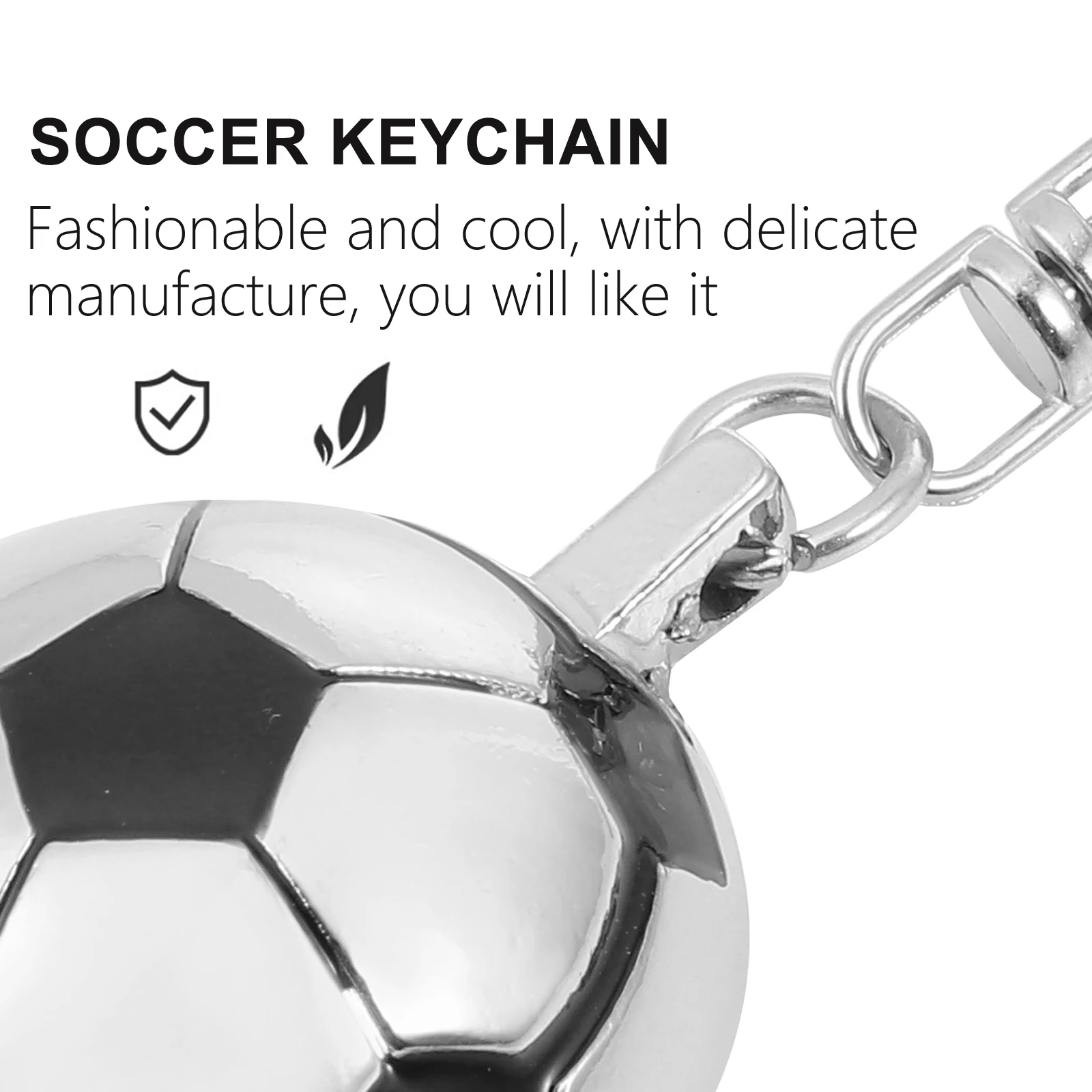 

5 Pcs Football Keychain Medal Soccer Accessories Personalized Party Decoration Keychains Metal