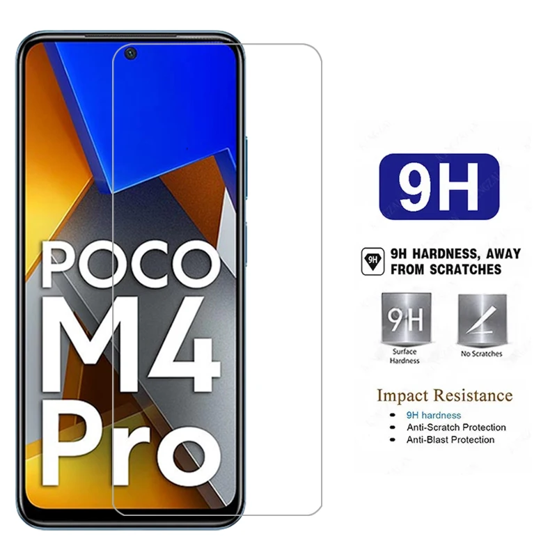 screen protector for xiaomi poco m4 pro 4g 5g protective tempered glass on pocom4 m 4 4m m4pro pocom4pro phone film glas xiomi