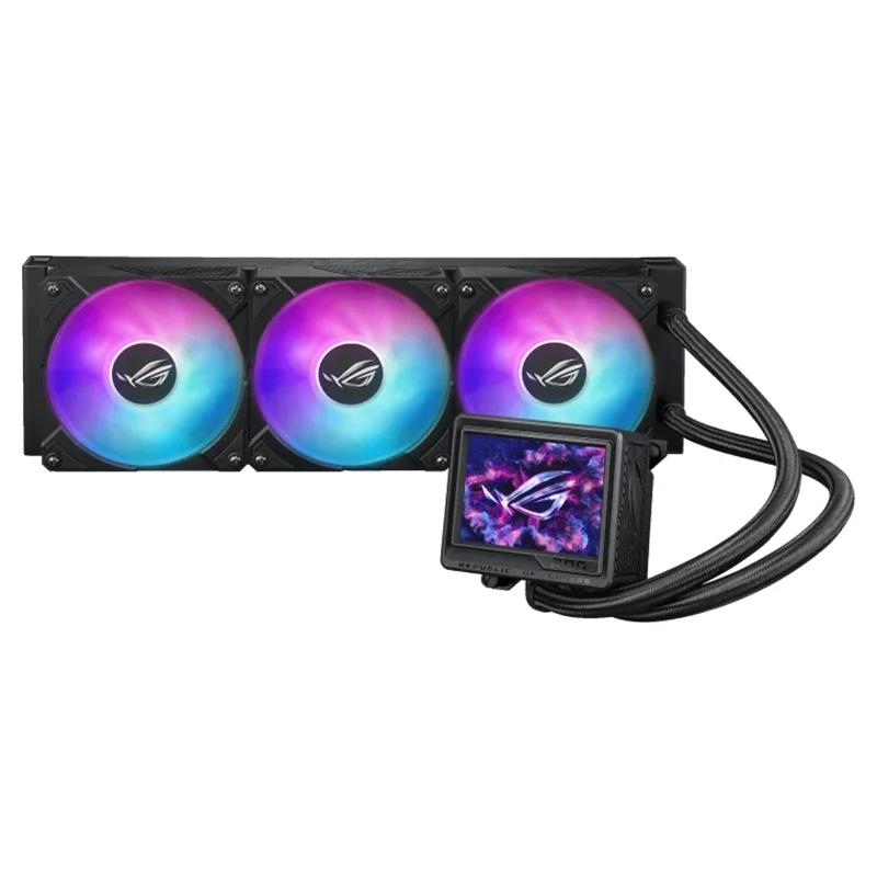 ROG Dragon God Third Generation 360 ARGB EXTREME Integrated Water Cooled Heat Sink Thickened Magnetic Fan/3.5-inch LCD Screen