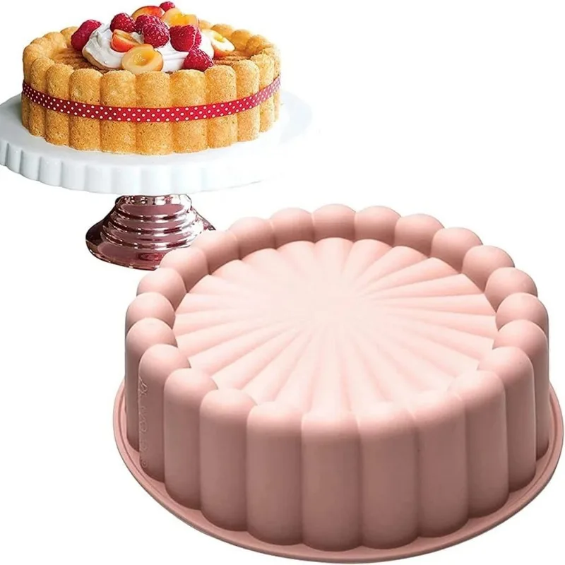 Multifunctional Cake Mold | Reusable Nonstick DIY Heart-Shaped Cake Tray | Heat-Resistant Silicone Baking Pan for Kitchen