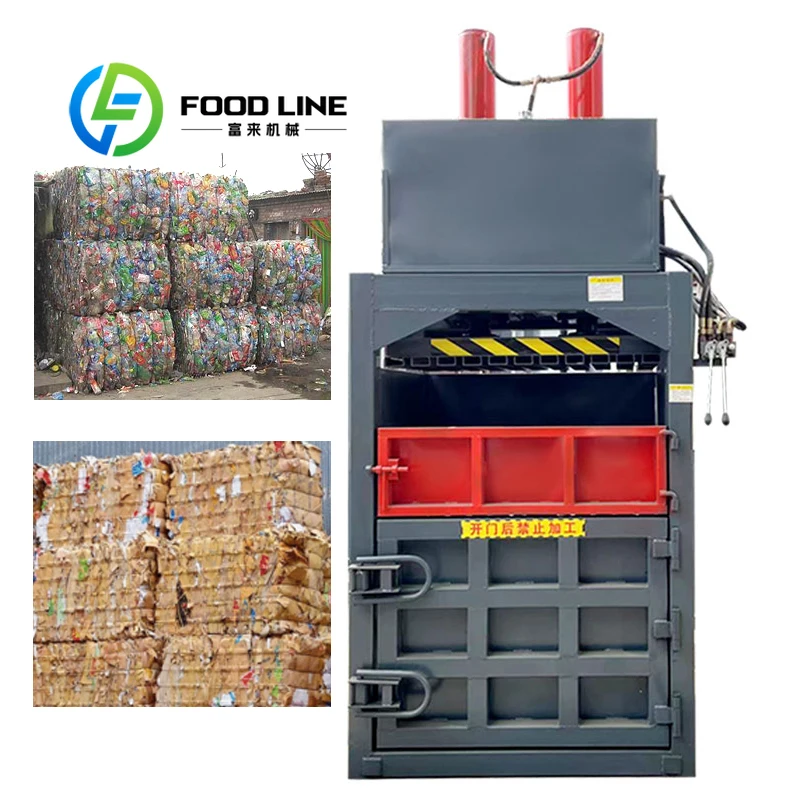 Customize Vertical Hydraulic Baling Press Scrap Metal Baler Machine For Recycling Copper Aluminum Steel Waste Processing