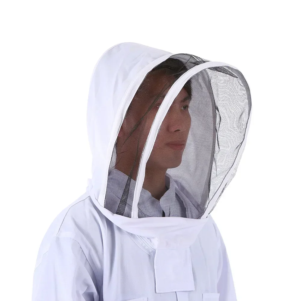 Full Body Protection Beekeeping Suit Cotton Beekeeper Costume Safty Veil Hood Hat Clothes  Beekeepers Bee   WJ901