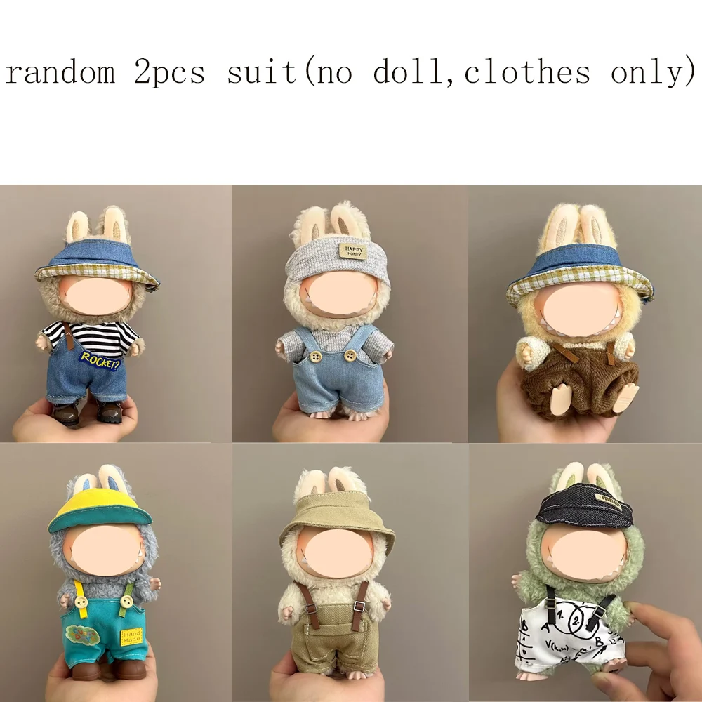 

Аксессуары для кукол, дизайнерская одежда, подходит для V1 V2 V3, 6,69 дюйма/17 см, Labubu, индивидуальный модный подарок на день рождения