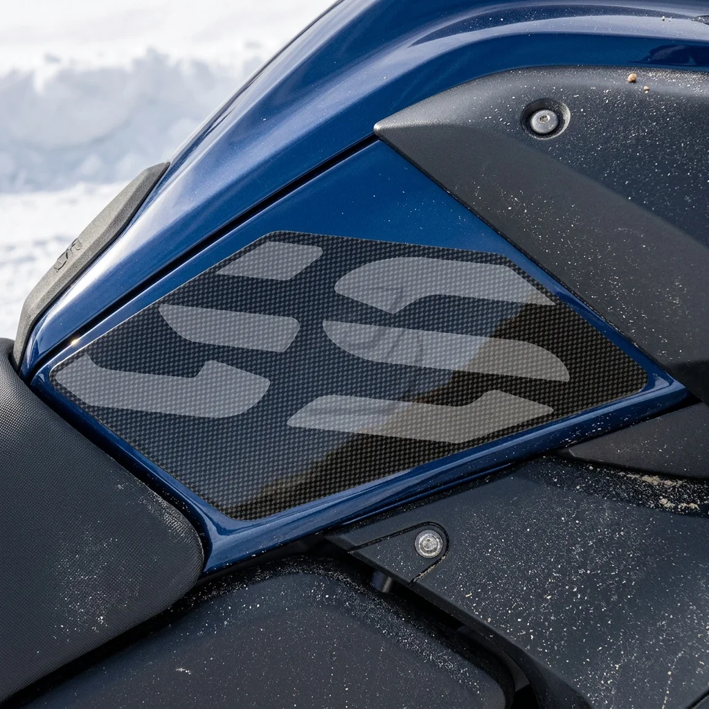 Motorrad-Tankpad zum Schutz der Kniegriffe und für verbesserte Traktion für BMW Motorrad R1200GS 2004-2012/R1200GS ADV 2006-2013