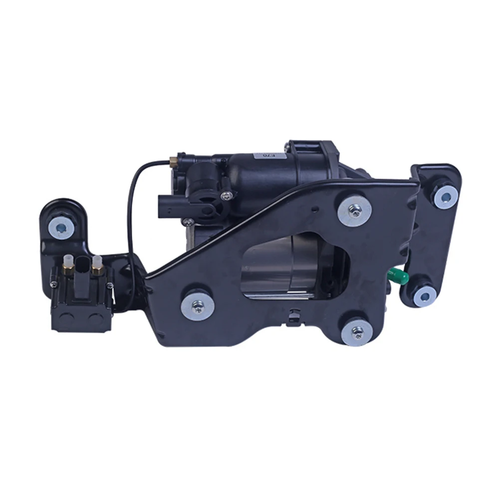 Air Suspension Compressor For BMW E70 E71 Series X5 2007-2013 X6 2008-2014 with Bracket Solenoid Replace 37206859714 37206799419