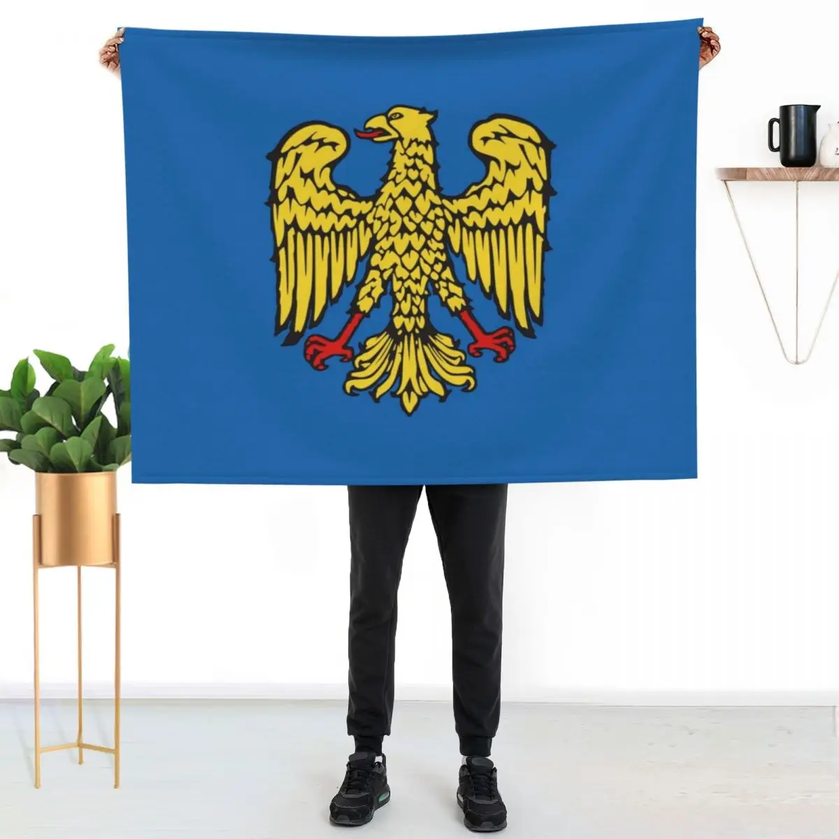 Flag of Friuli Italy Throw Blanket Beautifuls Soft Plush Plaid Blankets For Sofas Personalized Gift Loose for babies Blankets