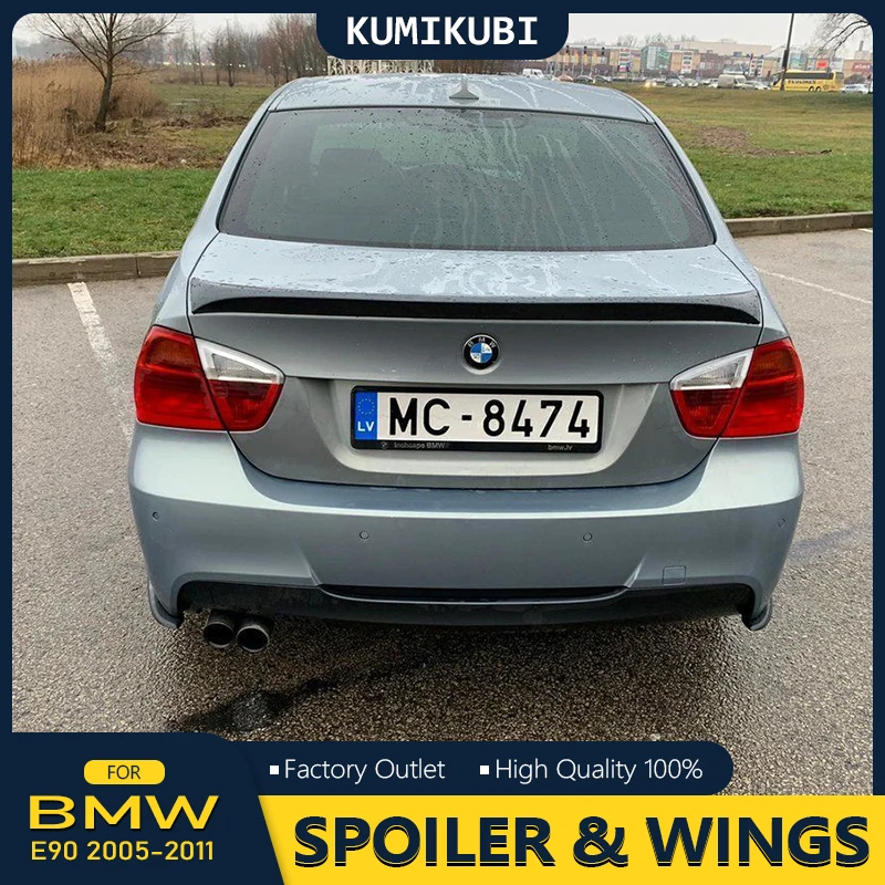 For BMW E90 Spoiler ABS Spoiler For BMW E90 M3 320i 320li 325li 328i with color Spoilers For E90 2005-2011