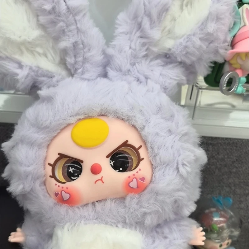 Nowa pluszowa zabawka dla niemowląt w wieku 3 lat w kształcie króliczka z winylową powierzchnią, zawieszka z kreskówki, urocza lalka, wykwintna zawieszka do kluczy z serii Healing.