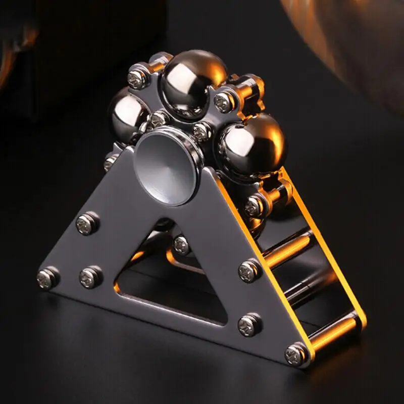 

New Stainless Steel Hand Twisting Spinning Top Gyro Gyroscope Spinner Top Toys EDC Decompression Toy