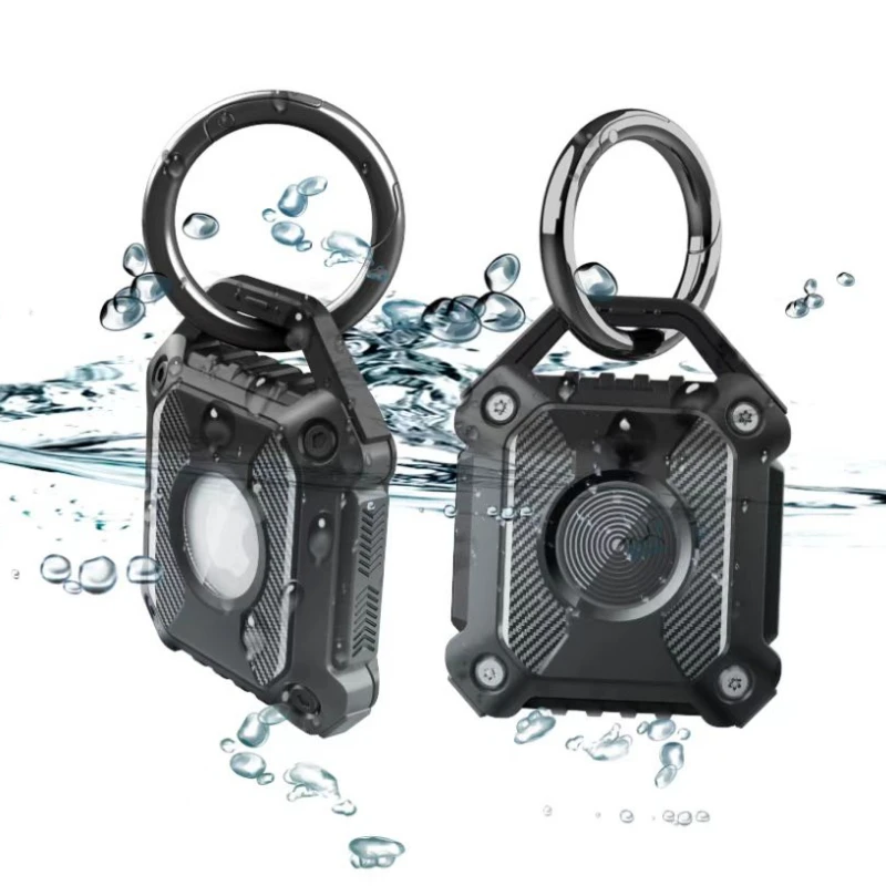 Waterproof Airtag Keychain Holder Case,Screw Full Cover Compatible with Apple AirTag Tracker Key Ring