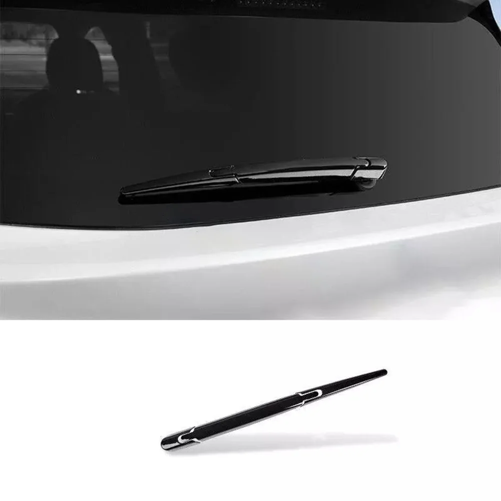 For Toyota For Sienna 2021-2024 Black Glossy Tail Rear Window Wipers Cover Trim Car Rear Window Wipers Accessories