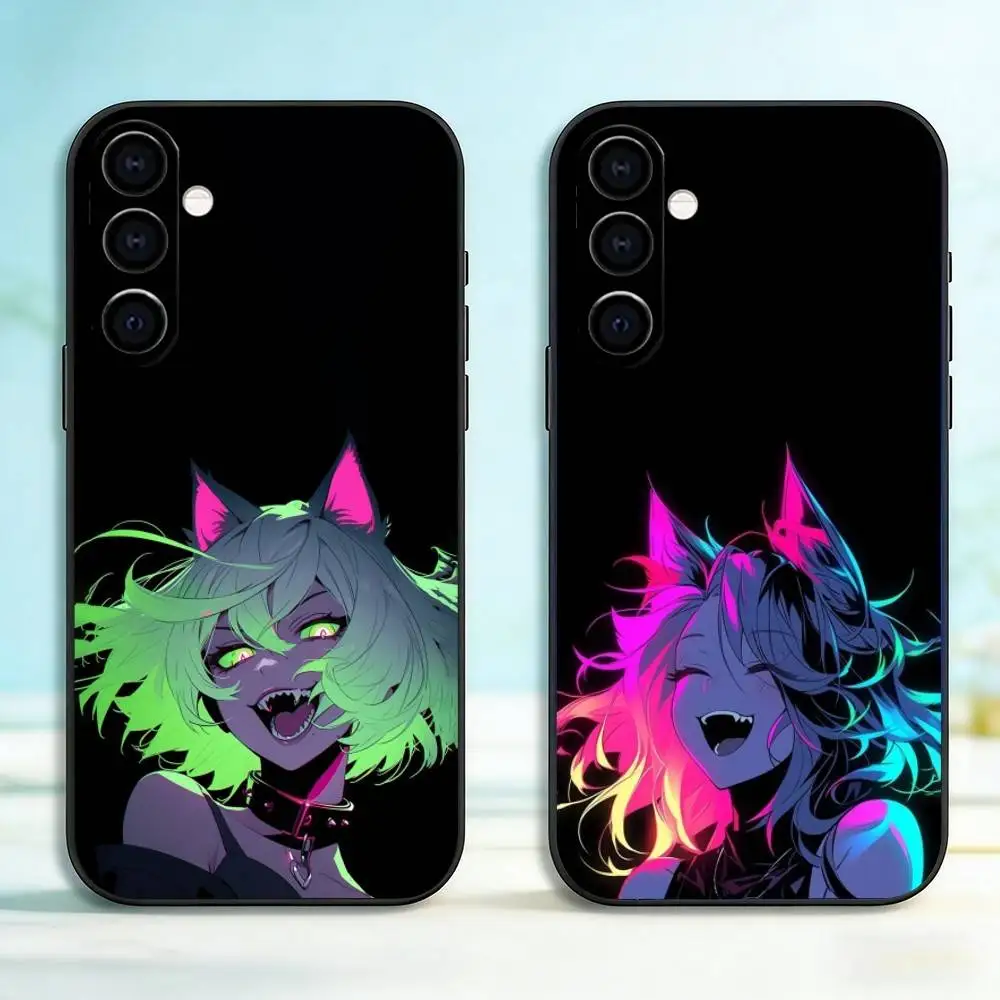 

Neon Imp Phone Case For Samsung Galaxy A73,A72,A71,A70,A53,A52,A51,Soft Silicone Black Cover