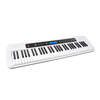 New Design 61 Touch Response Keys Keyboard Instruments White Electronic Organ Musical Instrument