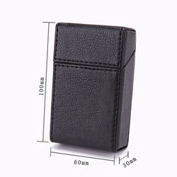 1Pc PU Leather Cigarette Case for Tobacco Storage Box Holder for Holding up to 20 Cigar Protective Cover