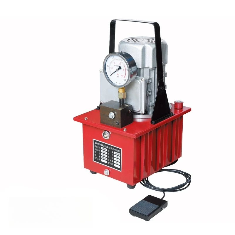 ZH700C lightweight electric hydraulic pump has an oil capacity of 700 bar