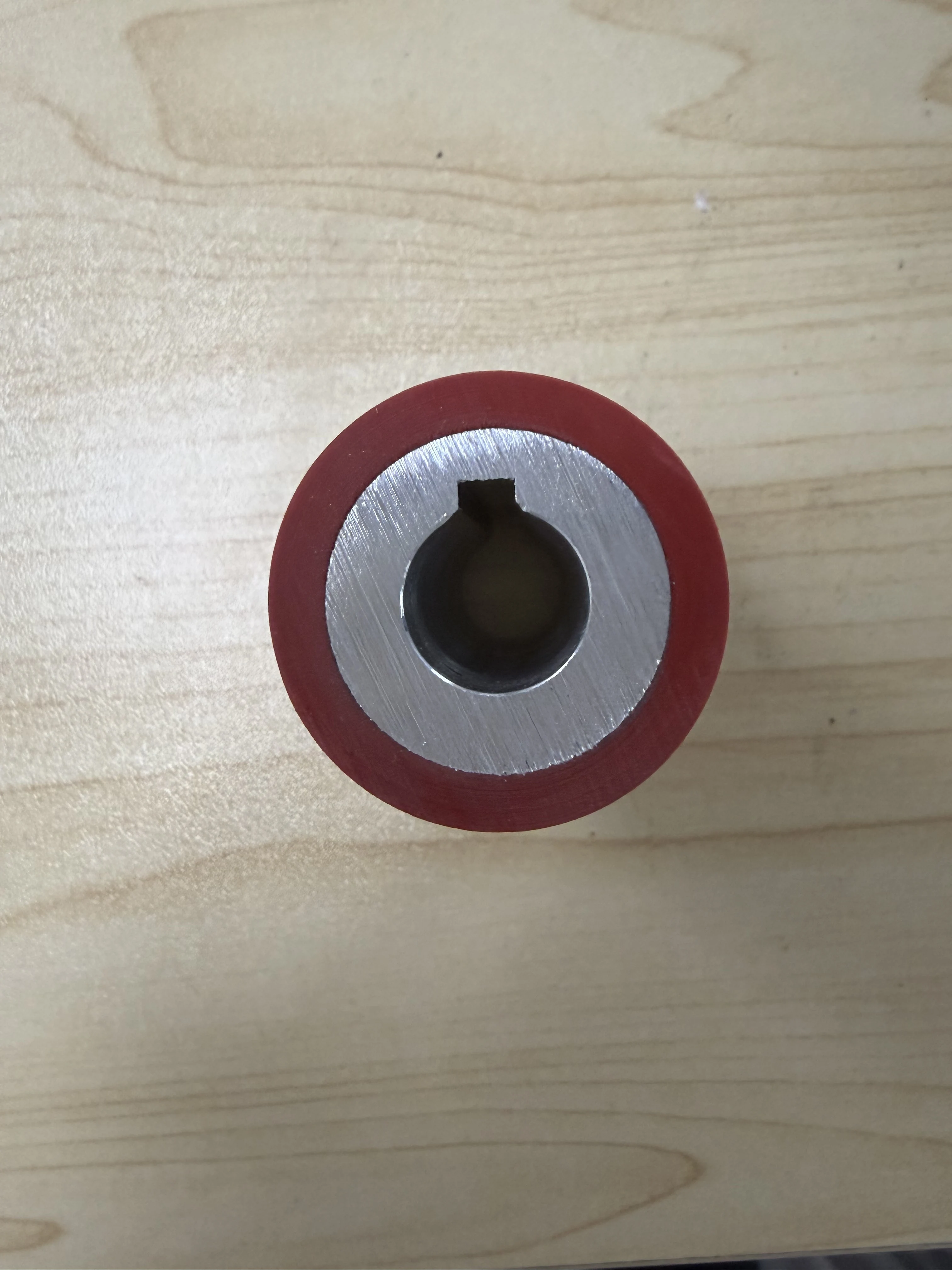 40 * 16 * 68Mm Woodworking Machinery Spare Parts Feeding Wheel Woodworking Manual Edge Banding Machine Rubber Roller