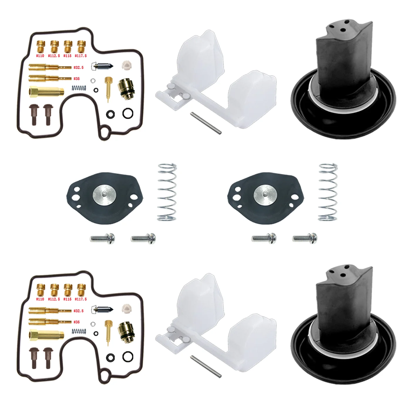 Suzuki INTRUDER 1500 VL1500 1998-2004 Kit de reconstrucción de carburador válvula de pistón flotante diafragma válvula de corte de aire piezas de reparación