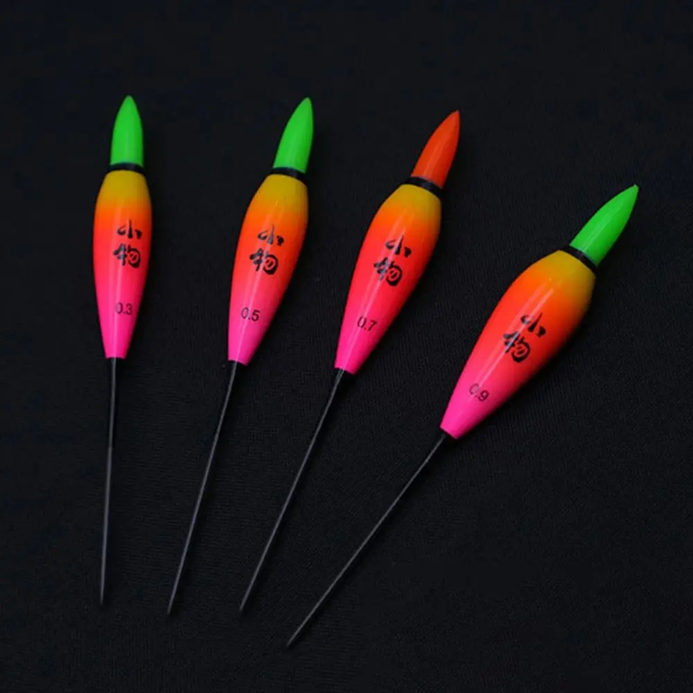 2Pcs Red Light/Green Light Buoy Fishing Float Bobber Float Plastic Accessories Tackle Short Crucian Carp High Sensitivity Winter