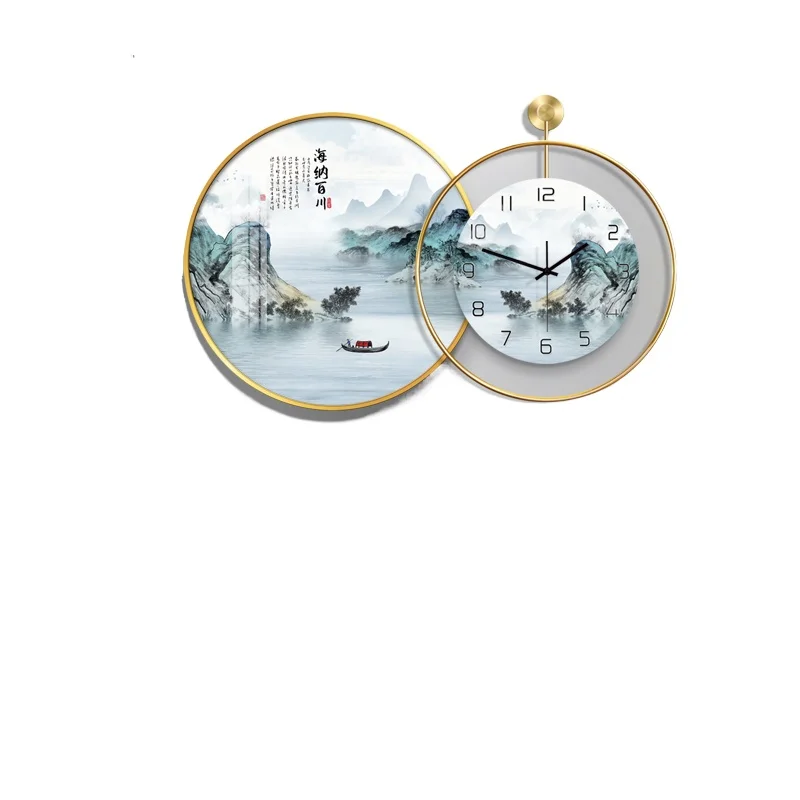 Large Wall Clock Living Room Modern Design Art Elegant Luxury Painting Clocks Wall Clock Home Decoration Reloj Pared Decorativo