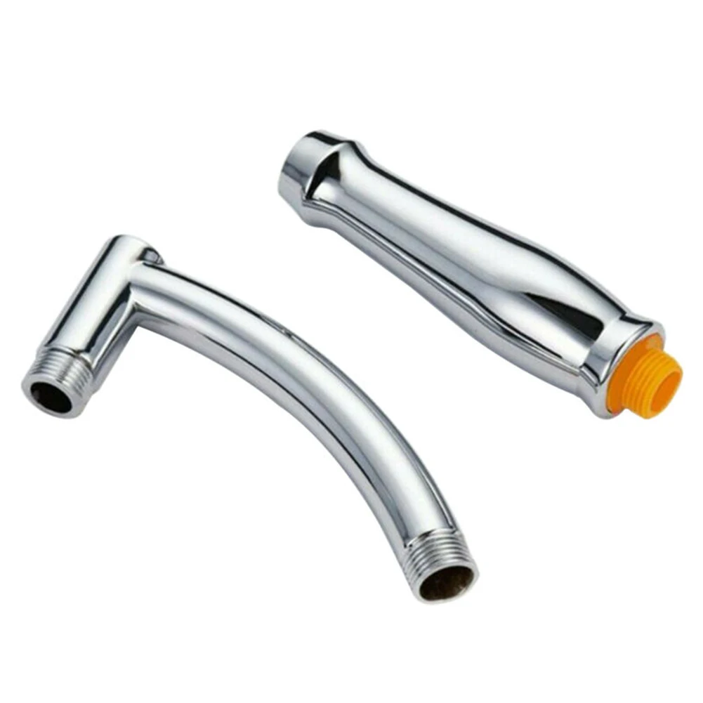 Shower Heads Extension Arm Hand Hold Adjustable Extender Angled Shower Arm Kits Chrome Sprinkle Part For Bathrooms