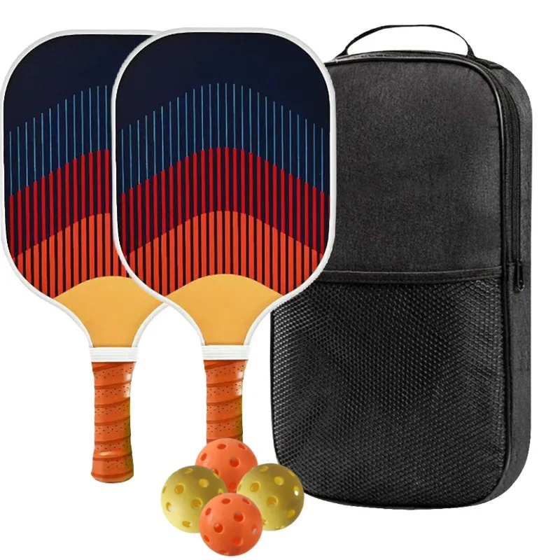 

Fiberglass Pickball Racket PP honeycomb core 16mm Pickball Racket outdoor casual shot