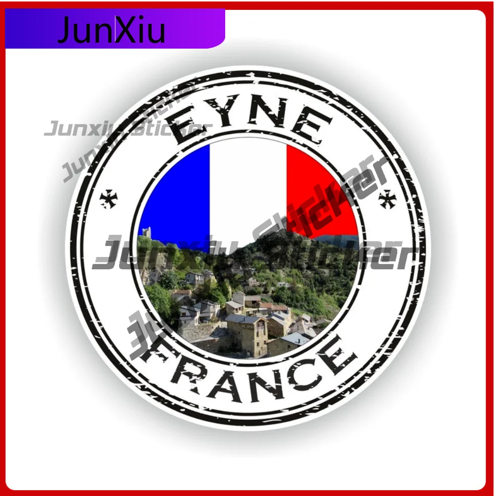 

Eyne France Seal Sticker Featuring Seal Emblem Round Flag Sticker Sun Resistant Designed For Suv Refrigerator Outdoor Durable