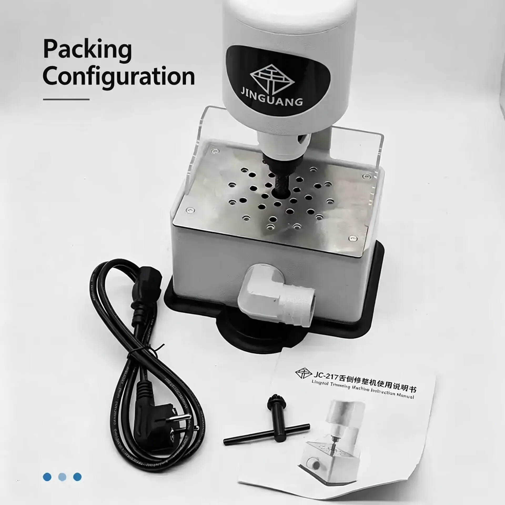 Dental Grinder Lingual Trimmer Inner Model Arch Plaster Trimmer Dental Lab Equipment Instrumentes Built-in Exhaust Port Cutting