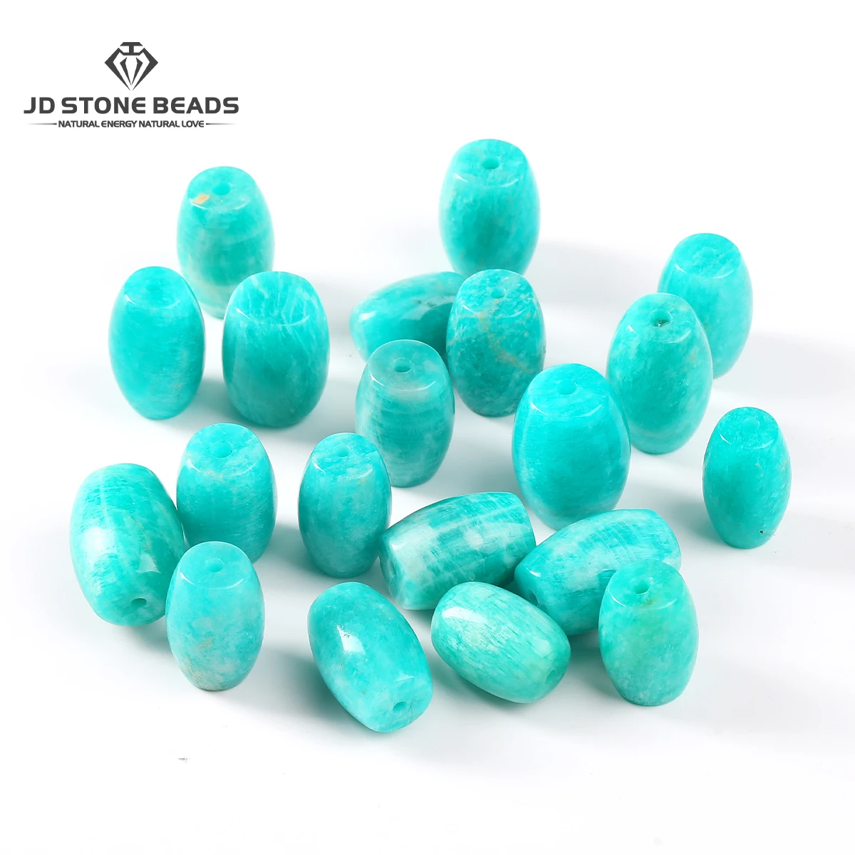 1 шт. натуральный камень амазонит Лу Лу Тонг цилиндрический кулон из бисера для изготовления ювелирных изделий DIY ожерелье браслет аксессуар оптовая продажа