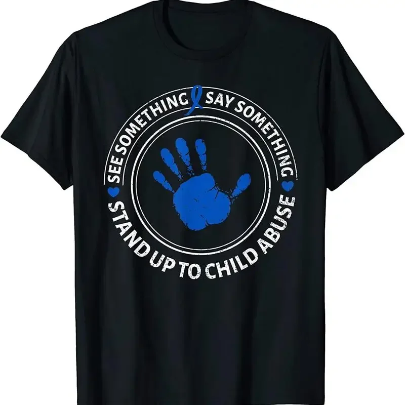 New Limited See Something Say Child Abuse Awareness Ribbon T Shirt
