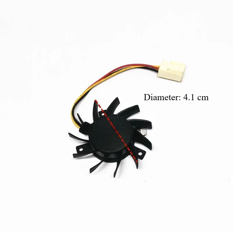 For industrial computer main board fan 4510M12B soft route cooling fan diameter 4.1CM hole spacing 3 * 3 * 2.3CM