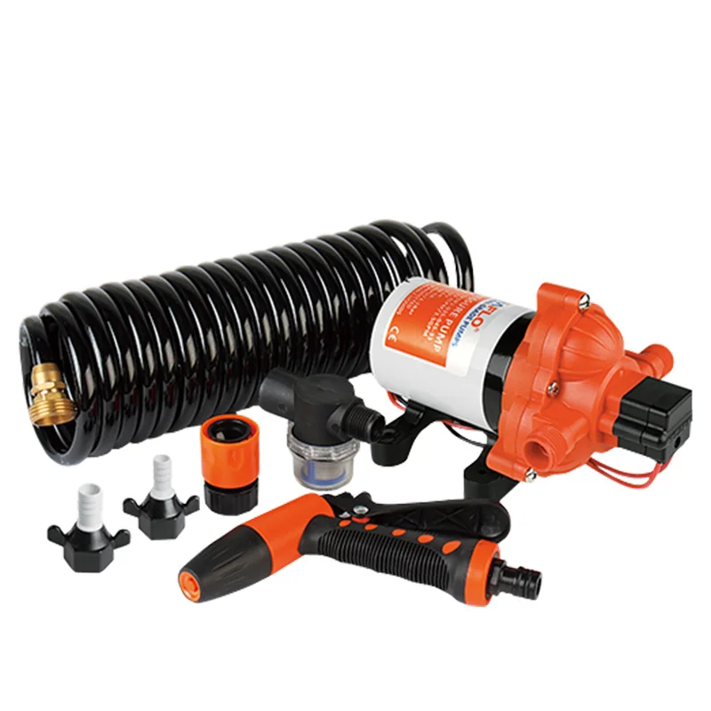 

SEAFLO 33 Series Washdown Pump Kit With Coiled Hose 70PSI 12V/24V Marine Boat Accessories Showers for RV Caravan