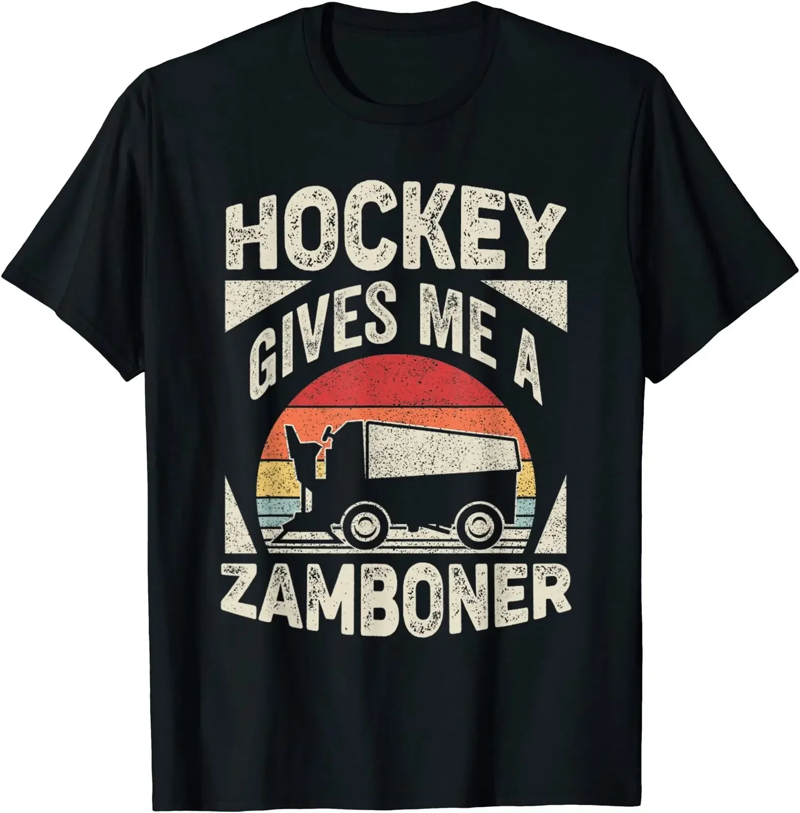 

Vintage Retro Hockey Gives Me A Zamboner Hockey T-Shirt Size S-5XL